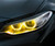 2014-2017 BMW 2 Series M2 F22 F23 F87 Xenon CSL Style Yellow DRL- Close Up 3- Monaco Motorsports