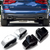 2018-2024 BMW X3 & X4 (G01/G02) Gloss Black/Silver Stainless Steel Square Exhaust Tips