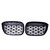 2018-2021 BMW X3 X4 & X3M X4M (G01/G02/F97/F98) Gloss Black Diamond Style Grille