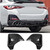 BMW G26 M440i 430i Carbon Fiber SQ Style Rear Bumper Trims