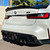 BMW G80/G82/G83 M3 M4  Carbon Fiber Rear Diffuser w/ F1 Style Brake LED Light