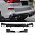BMW X5 (G05) Carbon Fiber SQ Style Rear Diffuser with Bumper Splitters