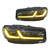2021-2023 BMW 5 Series G30 Yellow/White Laser Style LED Black Eyebrow Headlights
