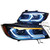 2005-2012 BMW 3 Series E90 G Style Tri-Color DRL LED Headlights