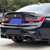 2019-2022 BMW G20 330i/M340i 3 Series Gloss Black CP Style Rear Bumper Diffuser with  LED Light