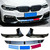 2017-2020 BMW G30 5 Series Gloss Black M5 Style 6 Piece Front Lip Set