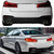 2017-2023 BMW G30 5 Series Gloss Black  3D Style Rear Diffuser