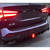 2022-2024 BMW X3 & X3M (G01 F97) Gloss Black Competition Style Rear Diffuser with LED Brake Light