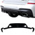2018-2021 BMW X3 (G01) Gloss Black 3D Style Rear Diffuser