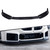 2023+ BMW G87 M2 Gloss Black V Style 3 Piece Front Lip Set