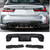 BMW G80/G82/G83 M3 M4 Carbon Fiber SQ Style Rear Diffuser with Bumper Splitters