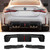 BMW G80/G82/G83 M3 M4 Carbon Fiber SQ-B Style Diffuser with Brake Light