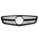 2008-2014 Mercedes AMG Style Front Grille, All Gloss Black Frame, Middle, Net - Monaco Motor Sports