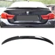 BMW 4 Series Gran Coupe F36 Gloss Black V Style Trunk Spoiler