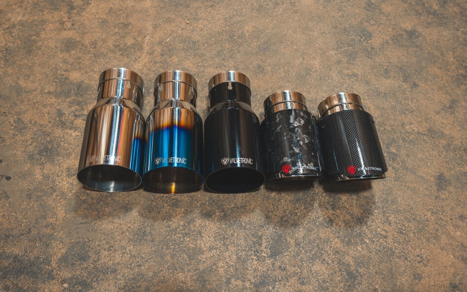 6 Series exhaust tips