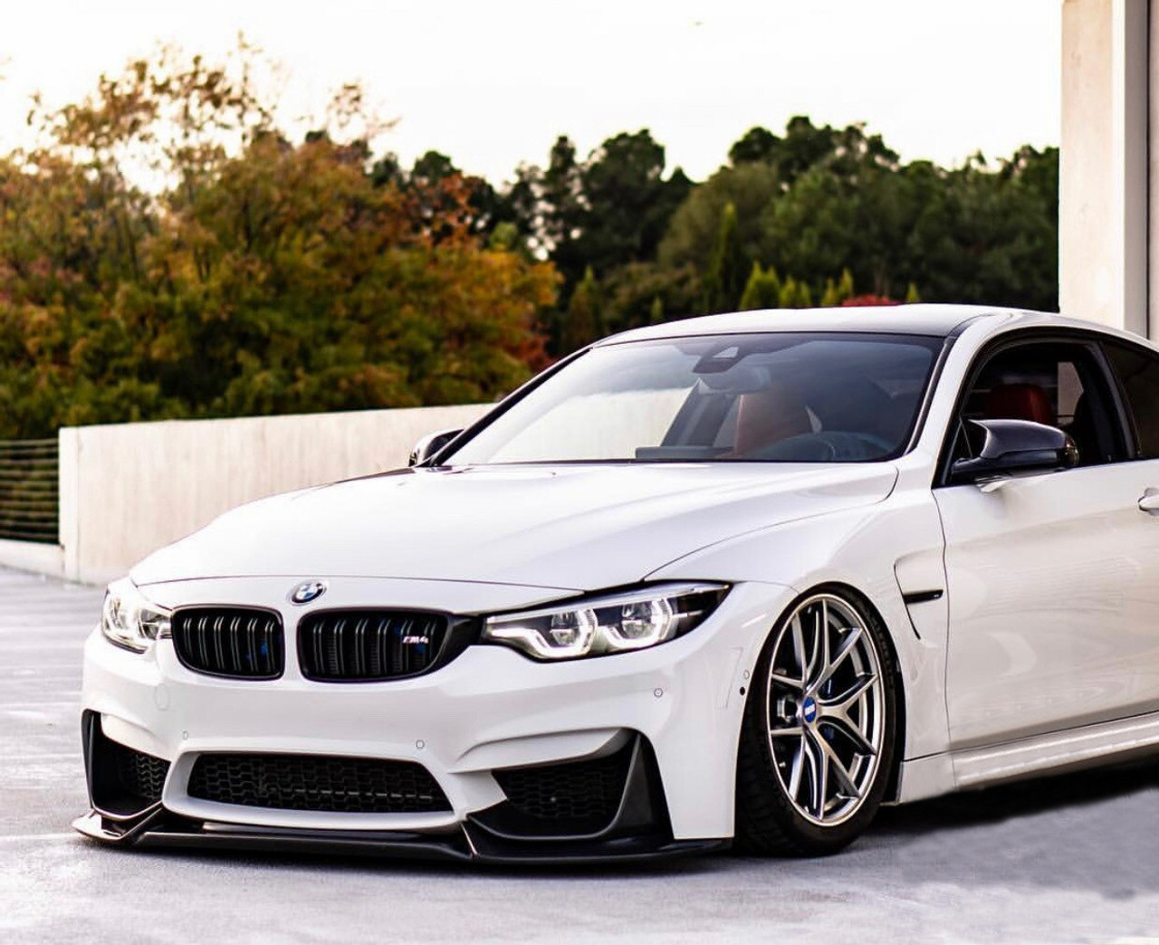 BMW M3 M4 F80/F82 V2 Style Carbon Fiber Front Lip