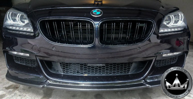  フロントバンパー　F12 6シリーズ BMW F12/F13/F06 6 Series M Sport Hamann Style Carbon Fiber Front Lip