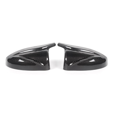 Real Carbon Fiber Side Mirror Cover Caps For Audi A3 S3 2014-2018