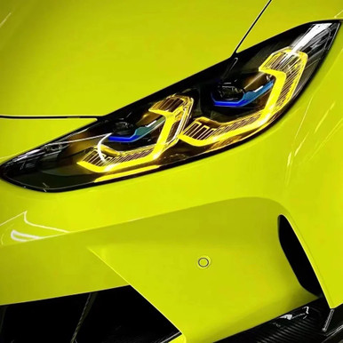 BMW M4.M3LCIヘッドライト用イエローモジュール 2021+ BMW M3/M4 4 Series Yellow CSL Style DRL Laser LED