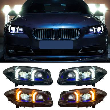 2011-2017 BMW F10 M5/5 Series Fang Style LED Headlights