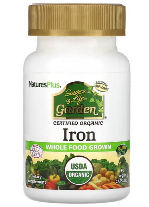 Nature's Plus Source Of Life Garden Iron 18mg 30 Caps