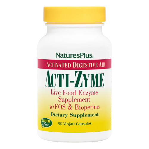 NaturesPlus Acti-Zyme 90 vegan capsules