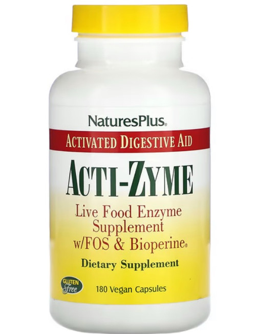 Nature's Plus Acti-Zyme 90 vegan capsules