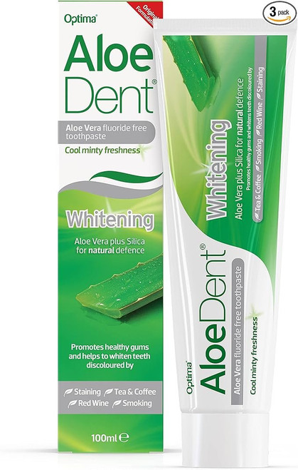 AloeDent Whitening Fluoride-Free Toothpaste 100ml