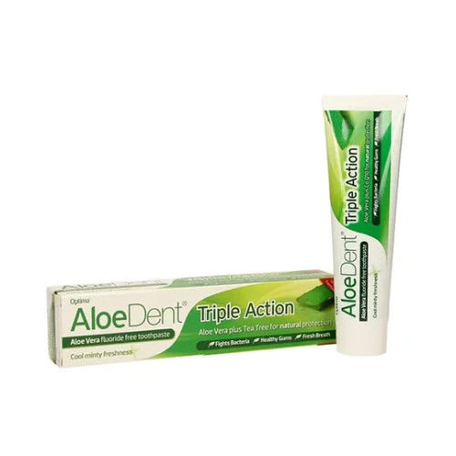 AloeDent Triple Action Fluoride-Free Toothpaste 100ml