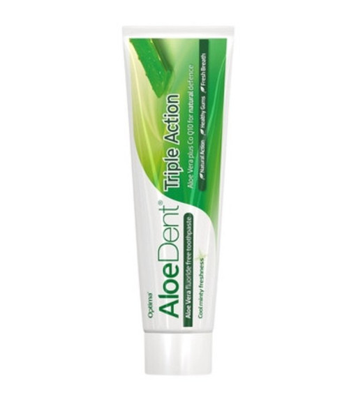 AloeDent Triple Action Fluoride-Free Toothpaste 100ml