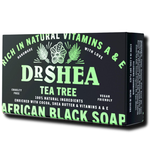Dr Shea Body Dr Shea African Black Soap with Tea Tree 100g
