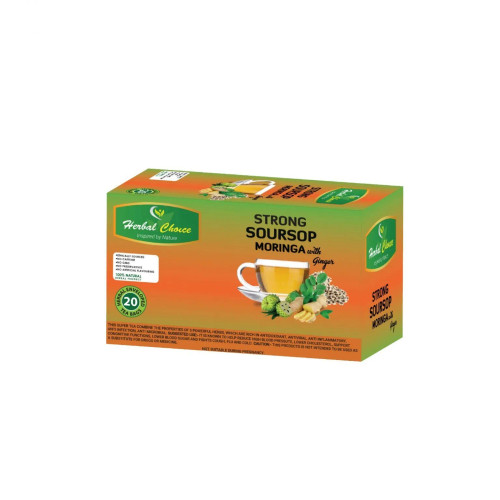 Herbal Choice Strong Soursop, Moringa Ginger Teas 20 bags