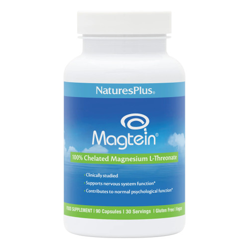NaturesPlus Magtein 100% ChelatedMagnesium L-Threonate 90 Vegan Caps