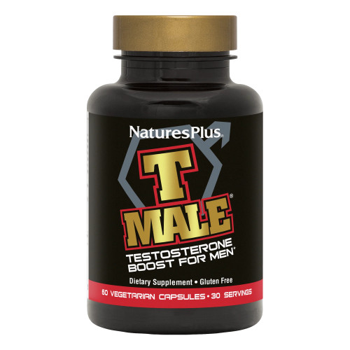 NaturesPlus T Male Testosterone Booster for Men 60 Capsules