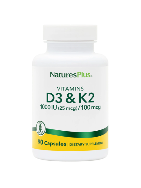 NaturesPlus vitamins D3 & K2 2520iu 90 Caps