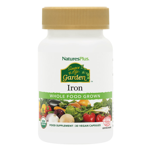 NaturesPlus Iron Source Of Life Iron 18mg 30 Vegan Caps