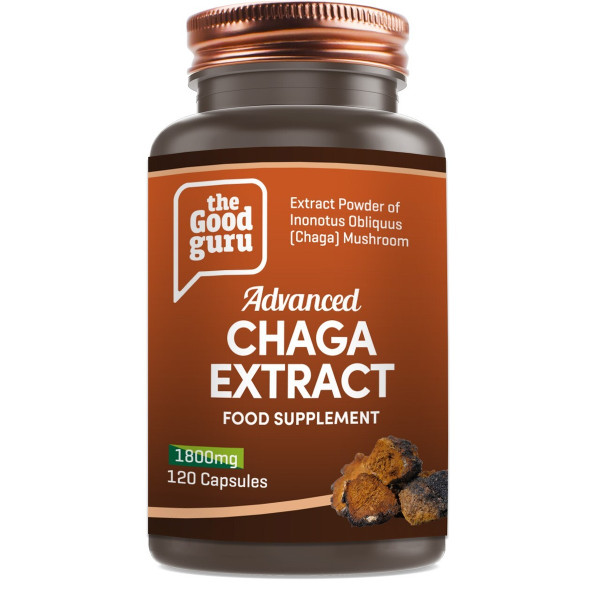 The Good Guru Advanced Chaga Extract 1800mg 90 Capsules