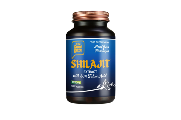 The Good Guru Shilajit 1200mg Pearl with 80% Fulvic Acid 1200mg 90 caps