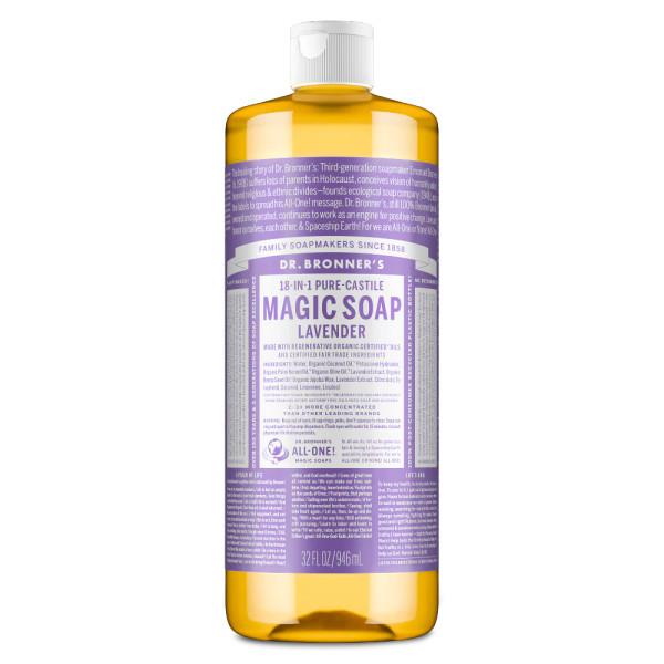 Dr Bronner's 18-in-1 Lavender Pure-Castile Liquid Soap