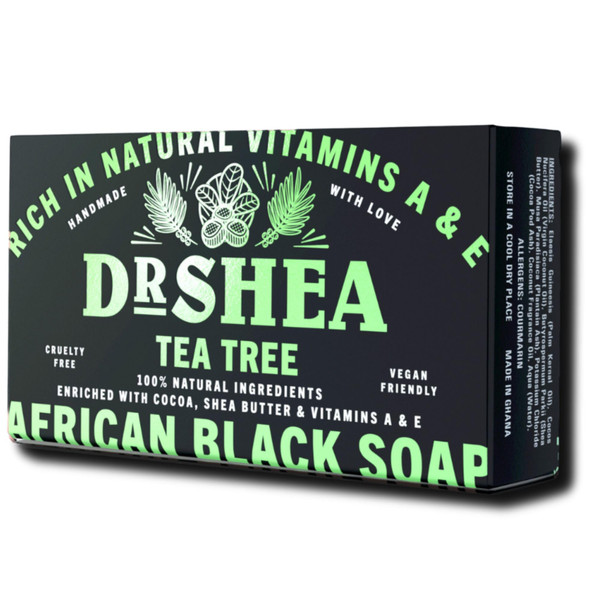 Dr Shea Body Dr Shea African Black Soap with Tea Tree 100g -