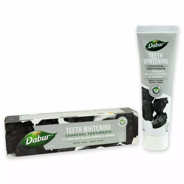 Dabur Herbal Whitening Toothpaste With Activated Charcoal 100ml [5022496016971]