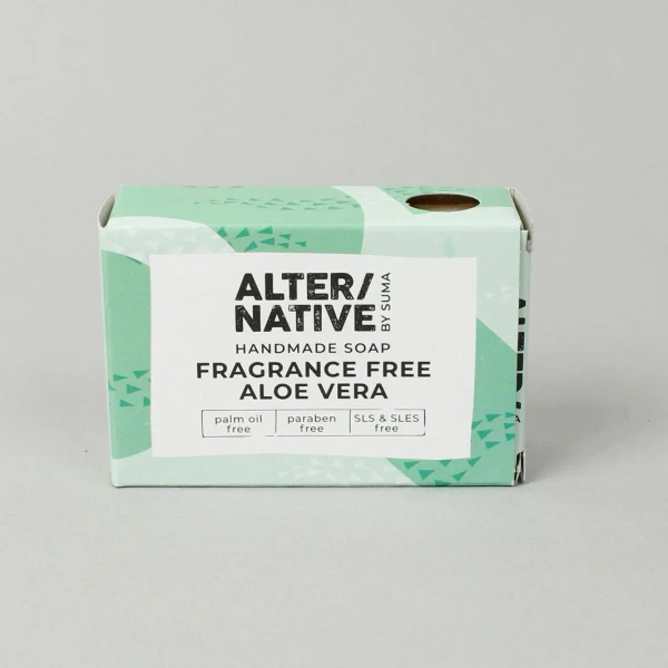 Alter Native Fragrence Free Aloe Vera Soaps 95g boxed