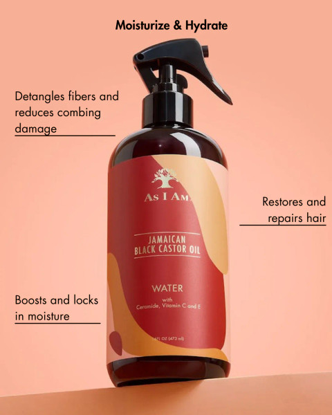 As I Am Jamaican Black Castor Oil Water Eau Hydratante 473ml