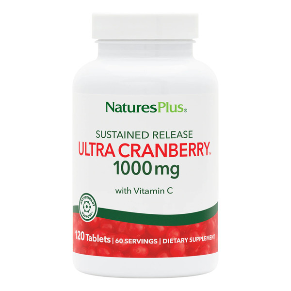 NaturesPlus Ultra Cranberry sustained release 1000mg 120 tablets