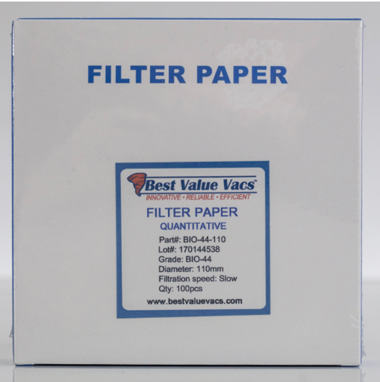 Ashless Filter Papers 110MM Quantitative