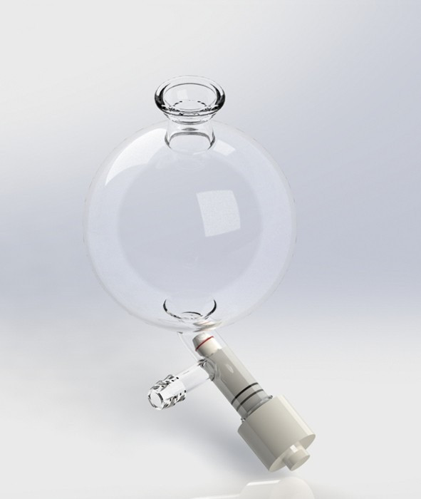 2L Electric Receiving Flask w/ PTFE Valve