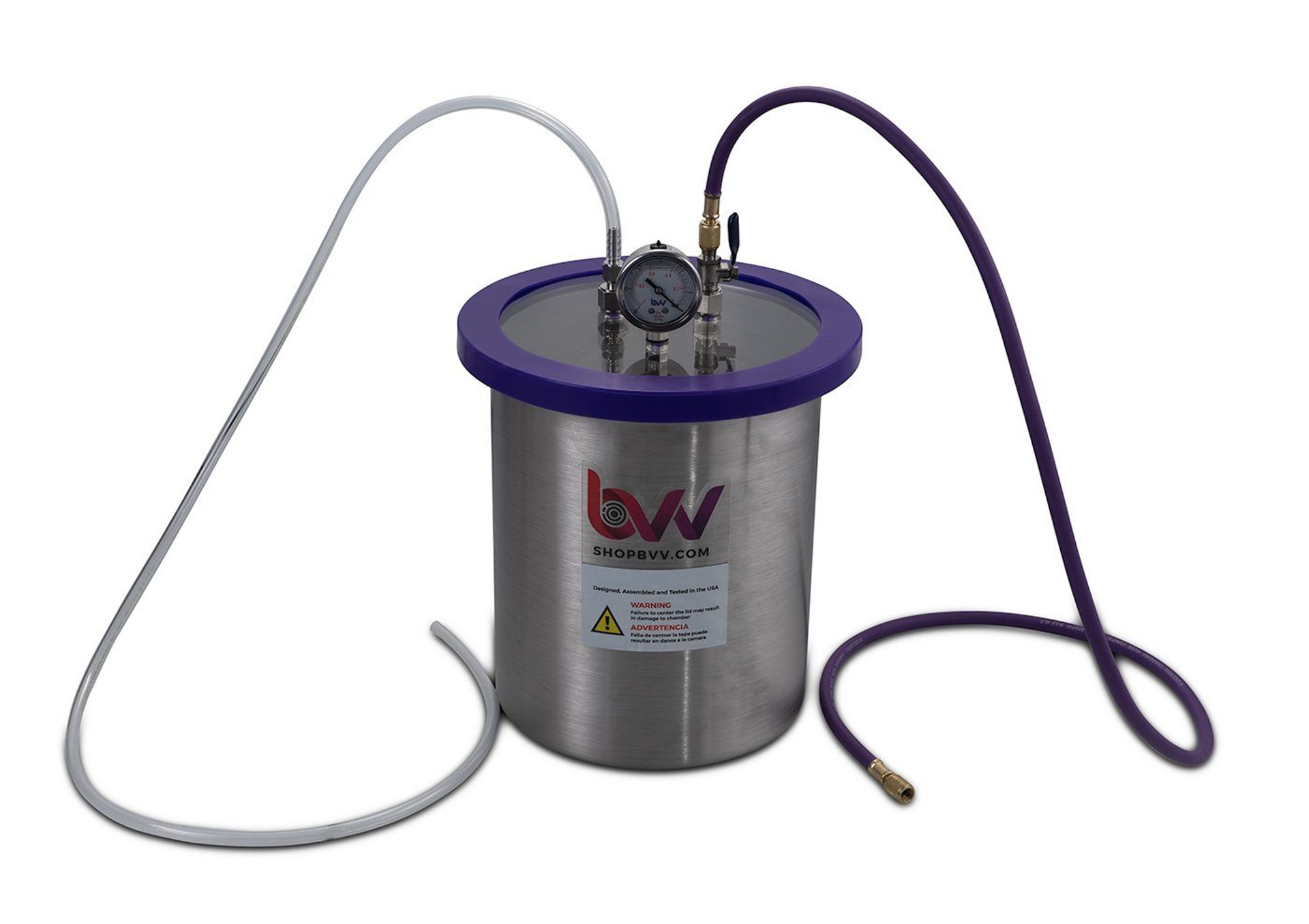 3 Gallon Stainless Steel Resin Trap Vacuum Chamber LeDAB