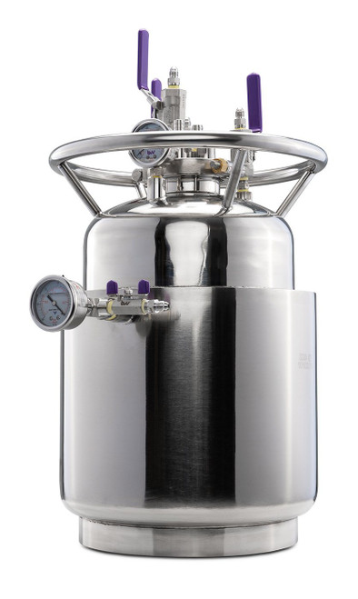 Jacketed Stainless Steel LP Tank w/ Internal Condensing Coil and Dip Tube