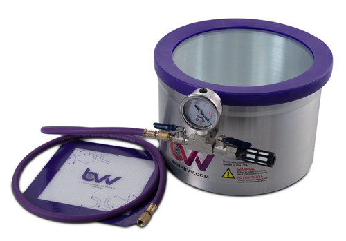 2 Gallon Aluminum Side Mount Vacuum Chamber - Best Value Vacs