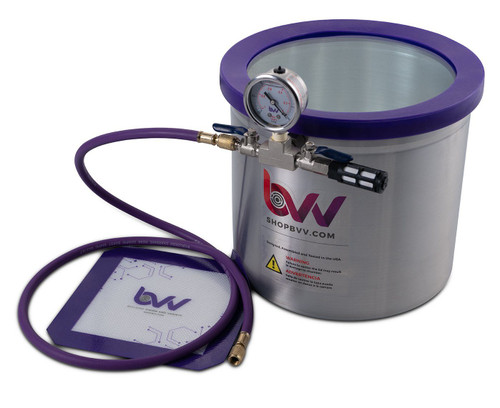 3 Gallon Aluminum Side Mount Vacuum Chamber - Best Value Vacs